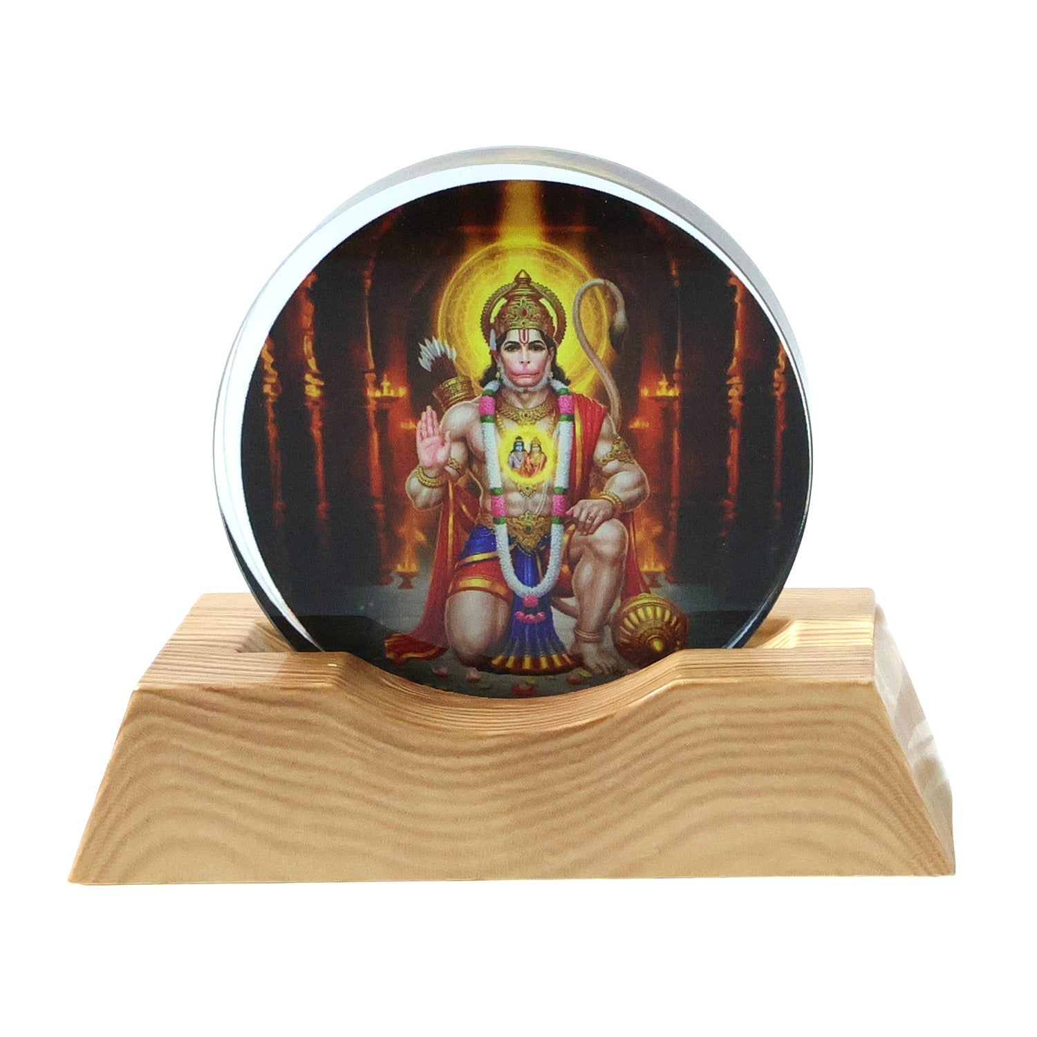 Hanuman Ji Acrylic Night Lamp with USB power