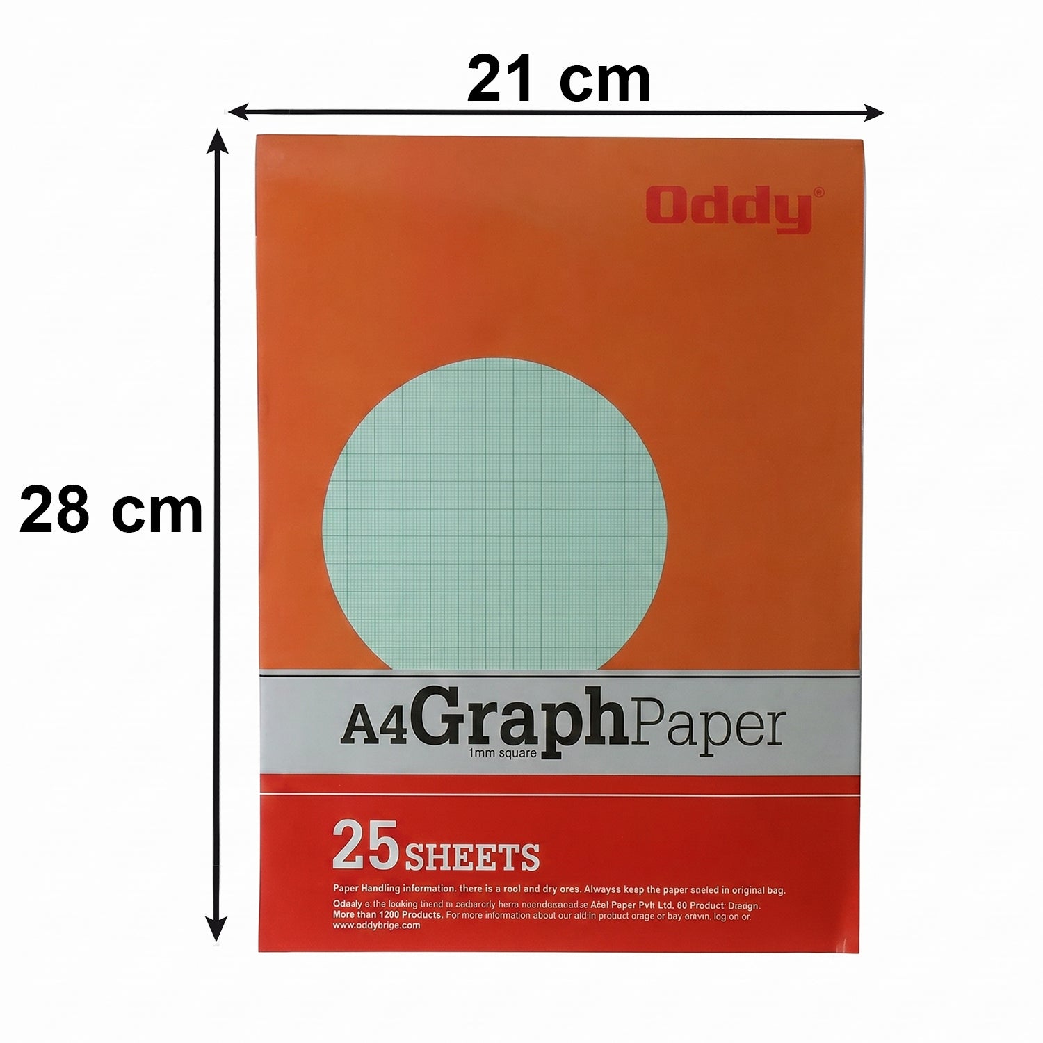 Oddy A4 Graph Paper Size and Dimensions