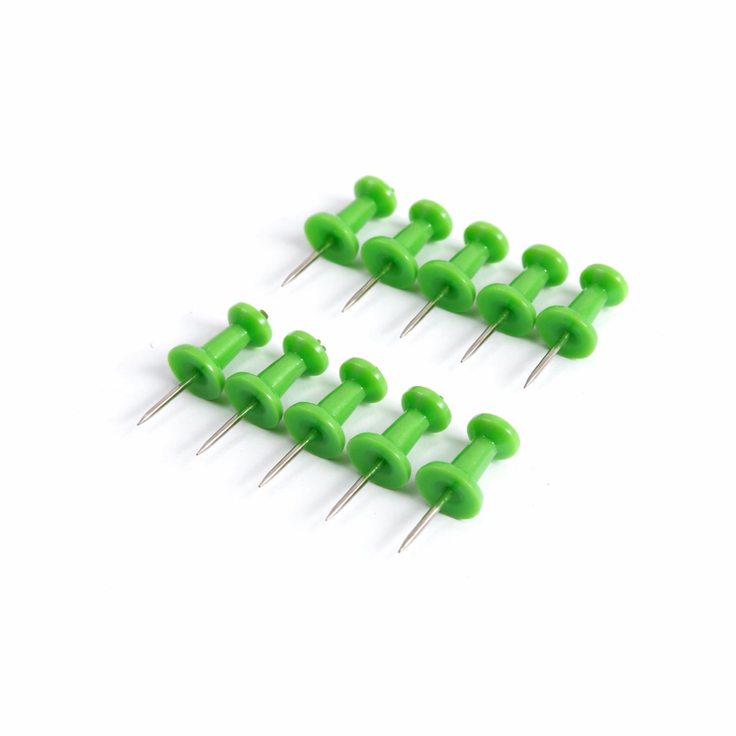 Green Plastic Push Pins Thumb Tacks for Notice Board (10 Pc)
