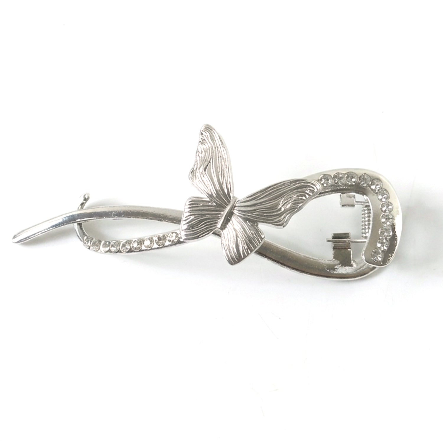 Butterfly hair clip with crystal decoration