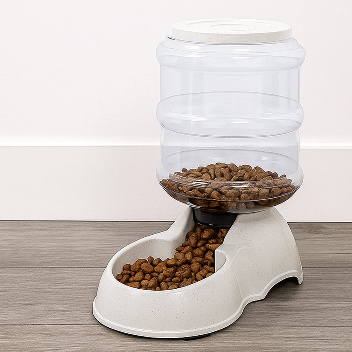 Automatic gravity pet food dispenser for dogs and cats â€“ self-refilling dry food feeder India