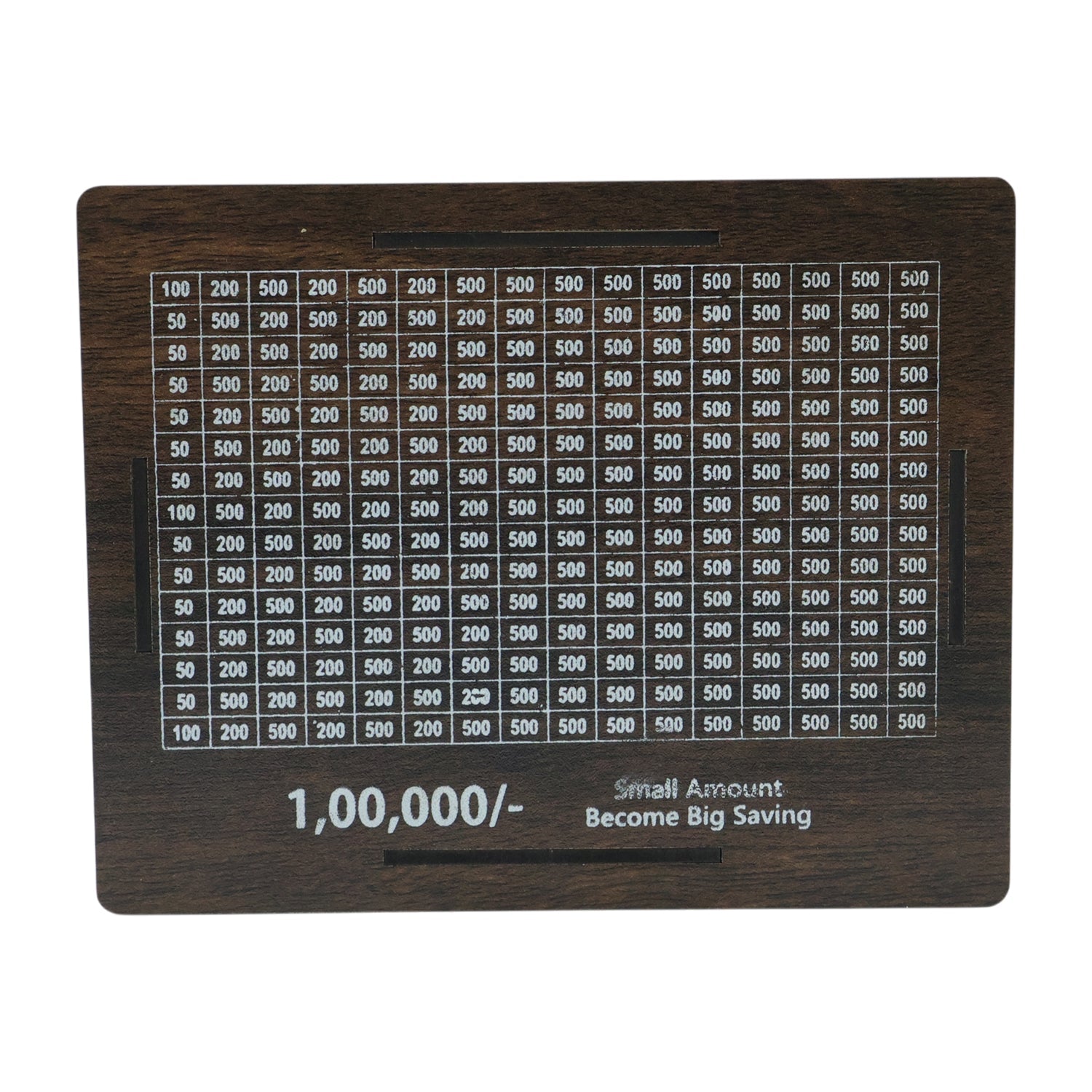 Savings tracker board with piggy bank