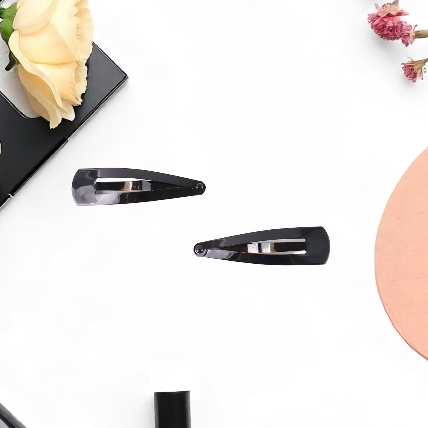 Durable black Matt finish Metal Hair Clips