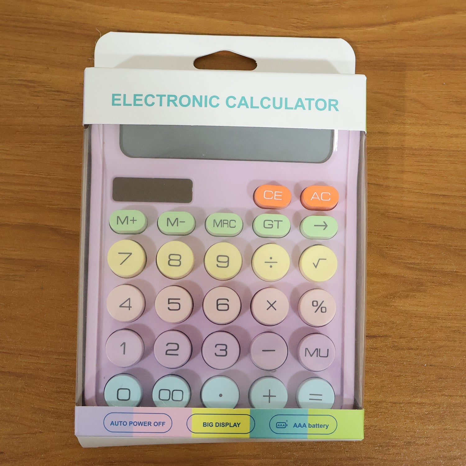 Electronic calculator with mechanical switch keys