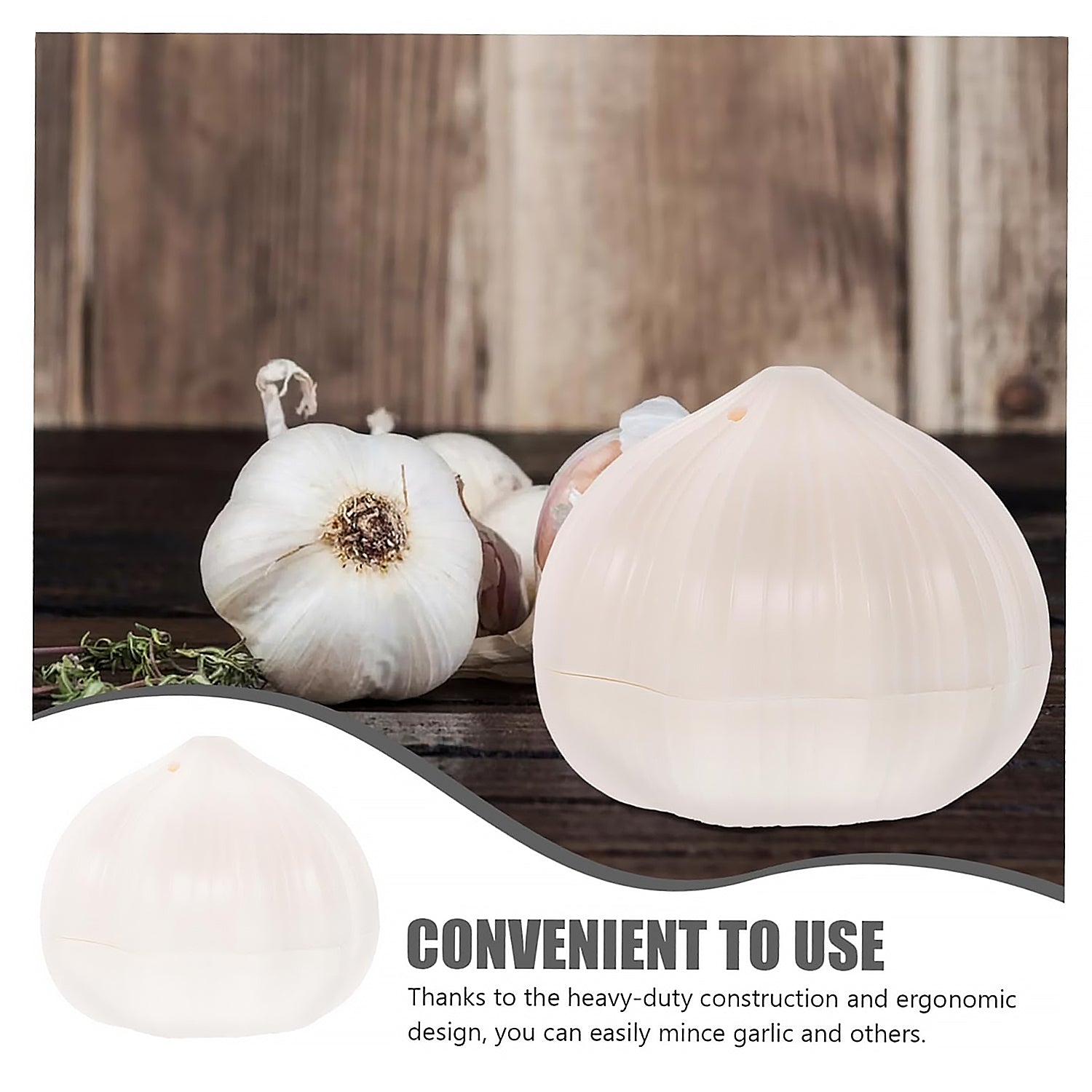 Garlic Press Sharpener Device â€“ Portable Manual Ginger, Chili & Garlic Crusher, Masher, Chopper & Grinder for Kitchen Use