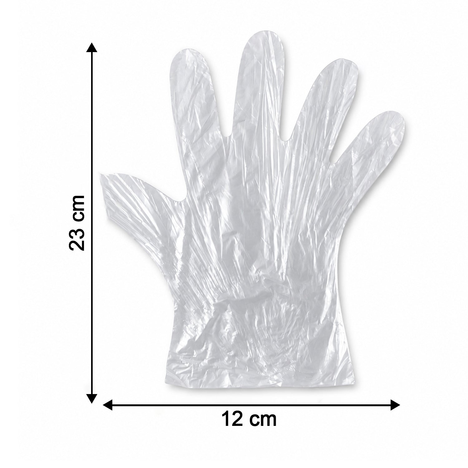 Disposable Small Plastic Gloves, for Kitchen, Food Handling, and Cleaning Tasks (100 Pc)