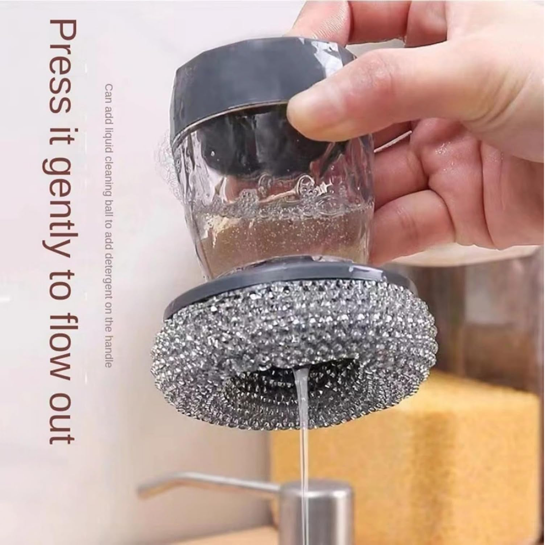 Handheld Soap Dispenser with Scrub (1 Set)