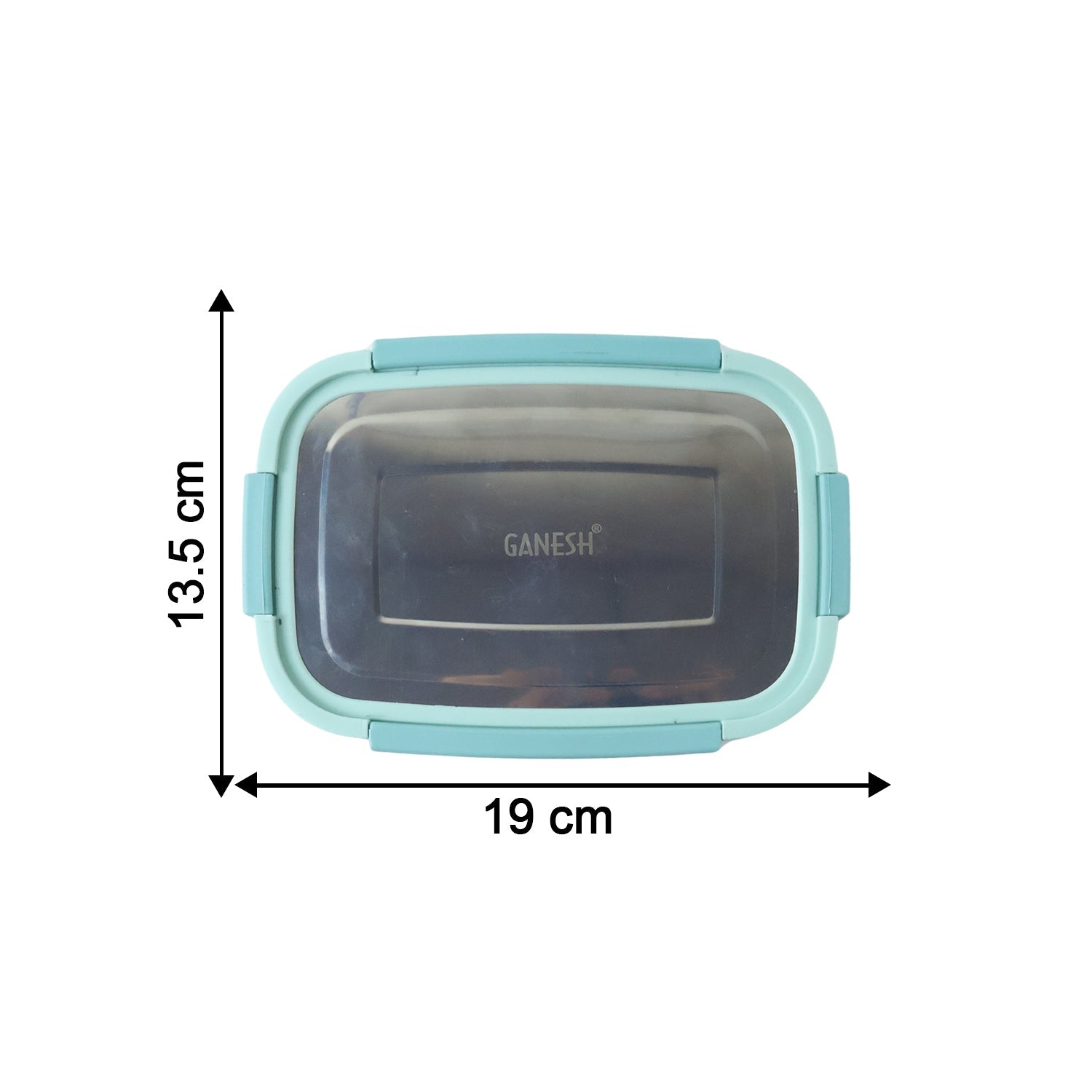 Ganesh Shine 750 Stainless Steel Lunch Box Set  with Small Side Container (1 Set)