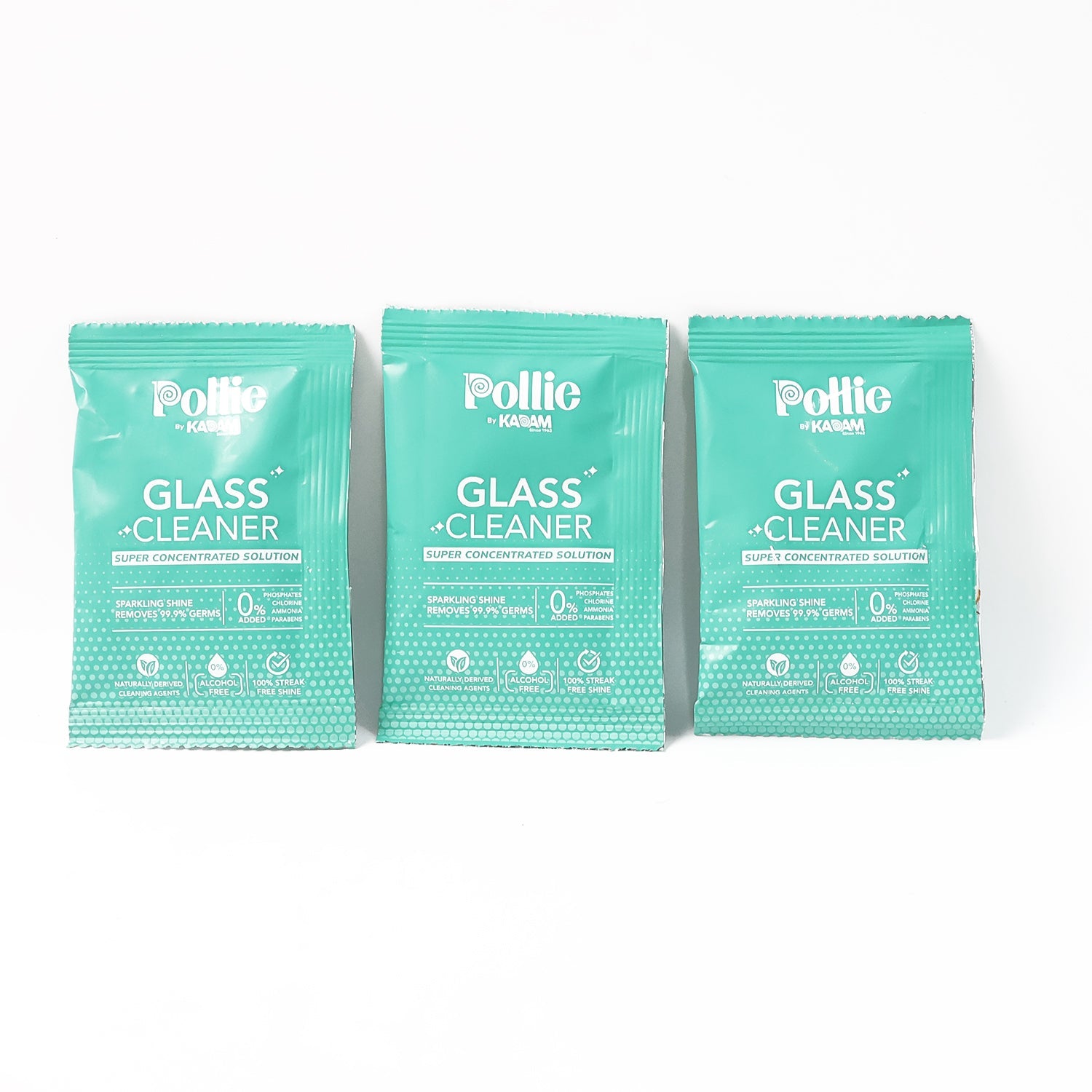 Pollic Kadam Concentrated Glass & Mirror Cleaner Refill Kit with Reusable Spray Bottle