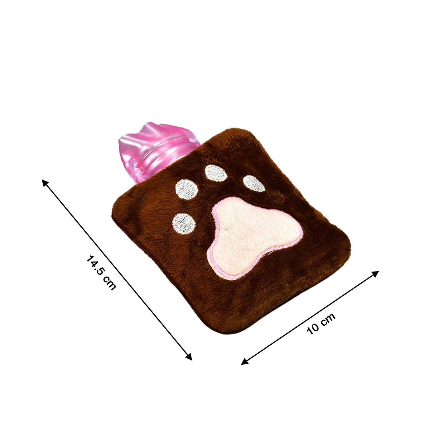 Durable natural rubber Paw Print hot water bag