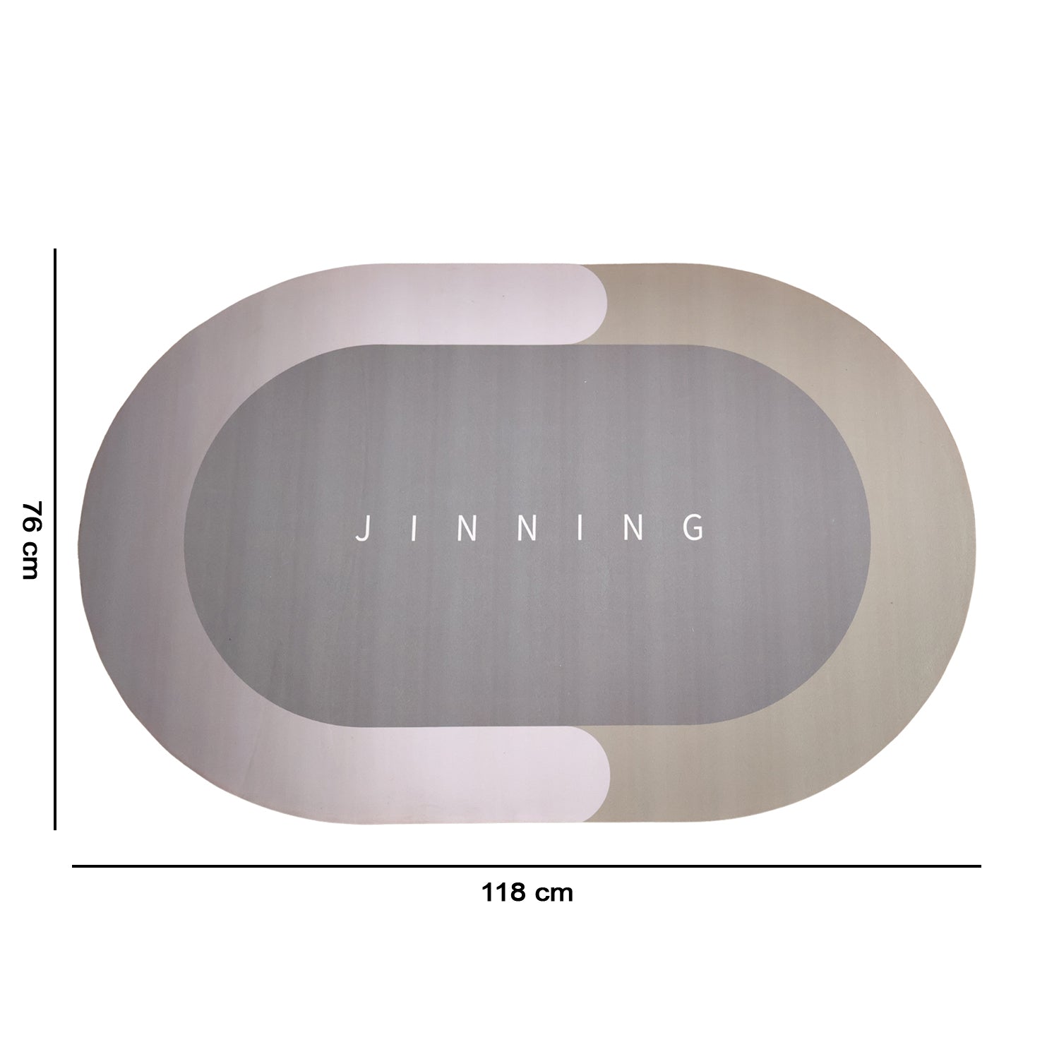 B-Grade Soft Floor Mat (1 Pc, 118x76 Cm)