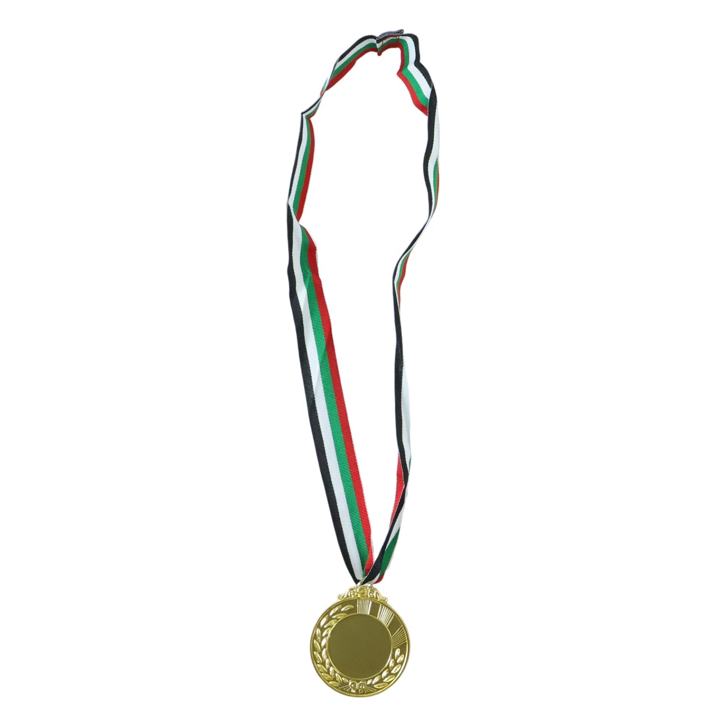 Gold Finish Winner Medal with Ribbon Strap Award Medal (1 Pc)