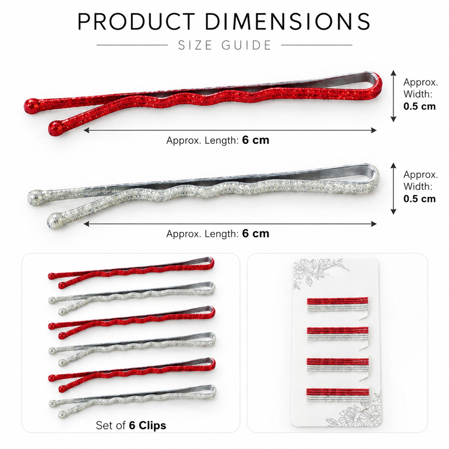 Hair pins colors view