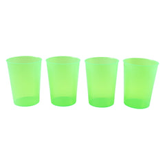 Drinking tumblers filled with water on a table