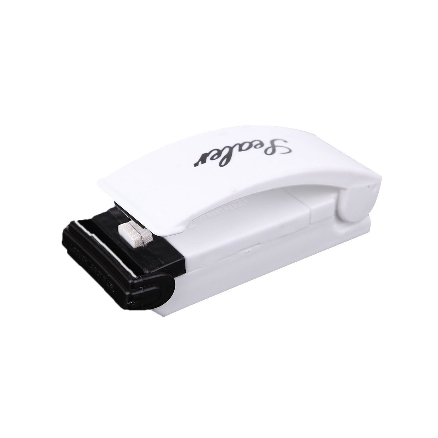 Multifunctional bag sealing machine on a kitchen counter.