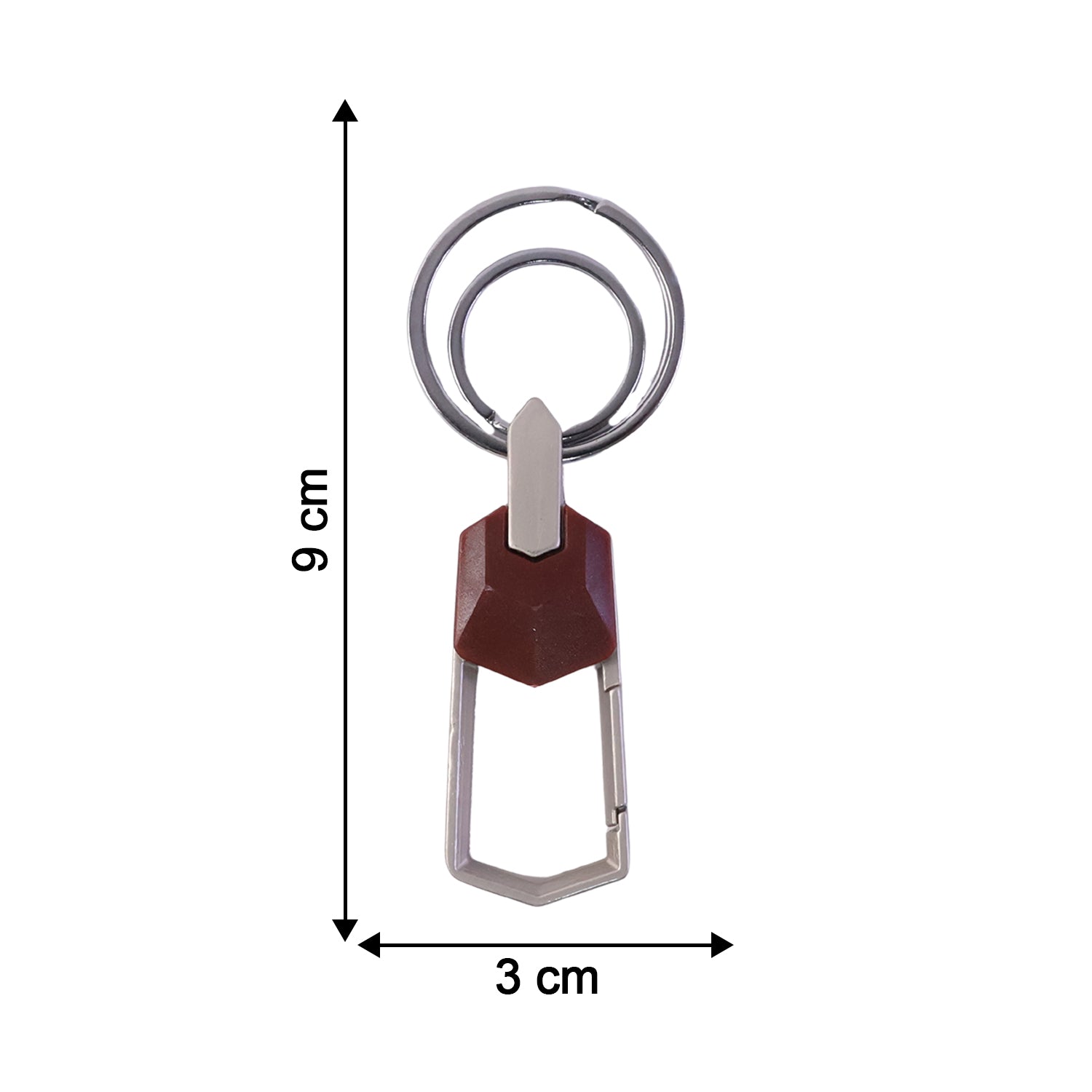 Smooth opening carabiner clip for keys