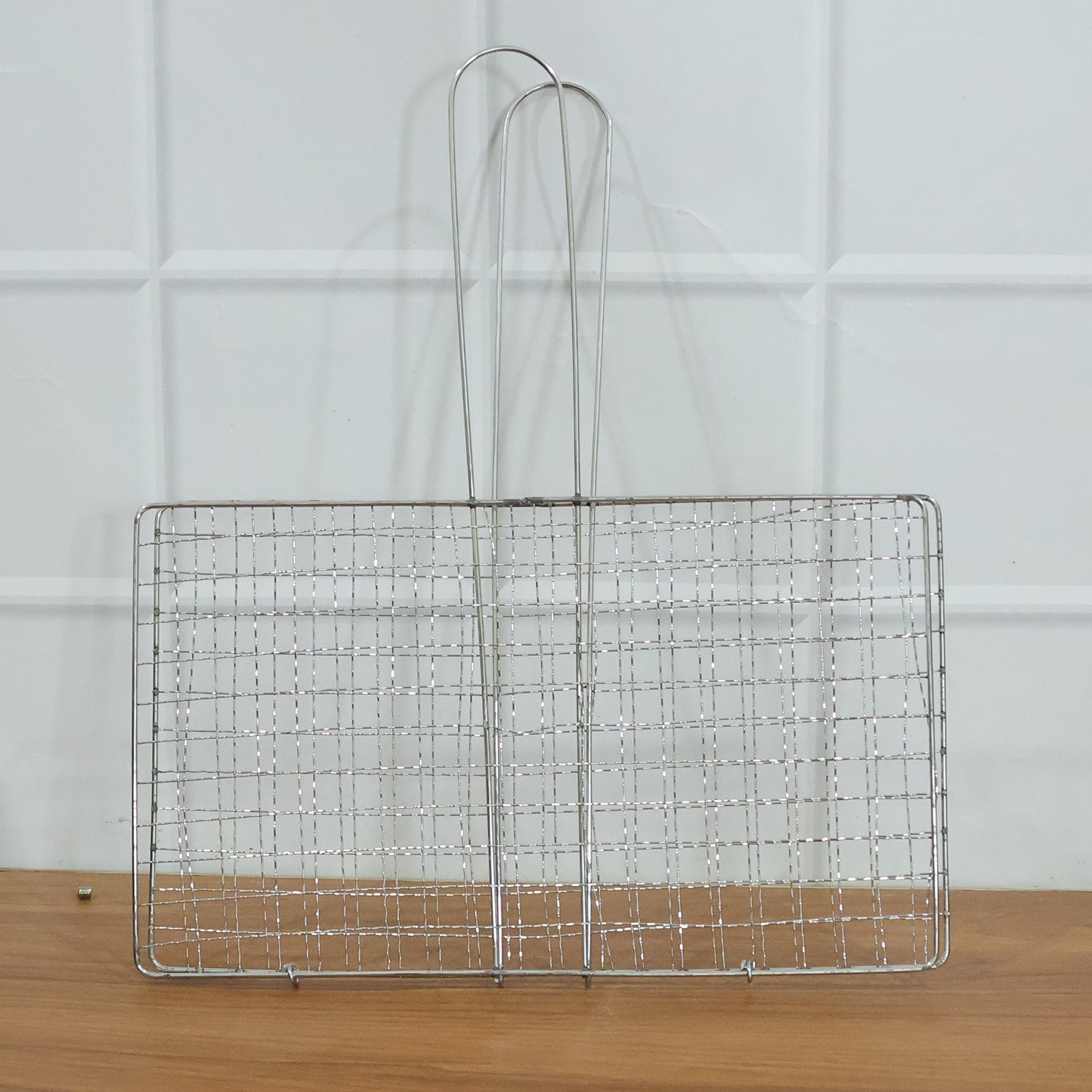 Heavy-duty grill basket perfect for camping and picnics