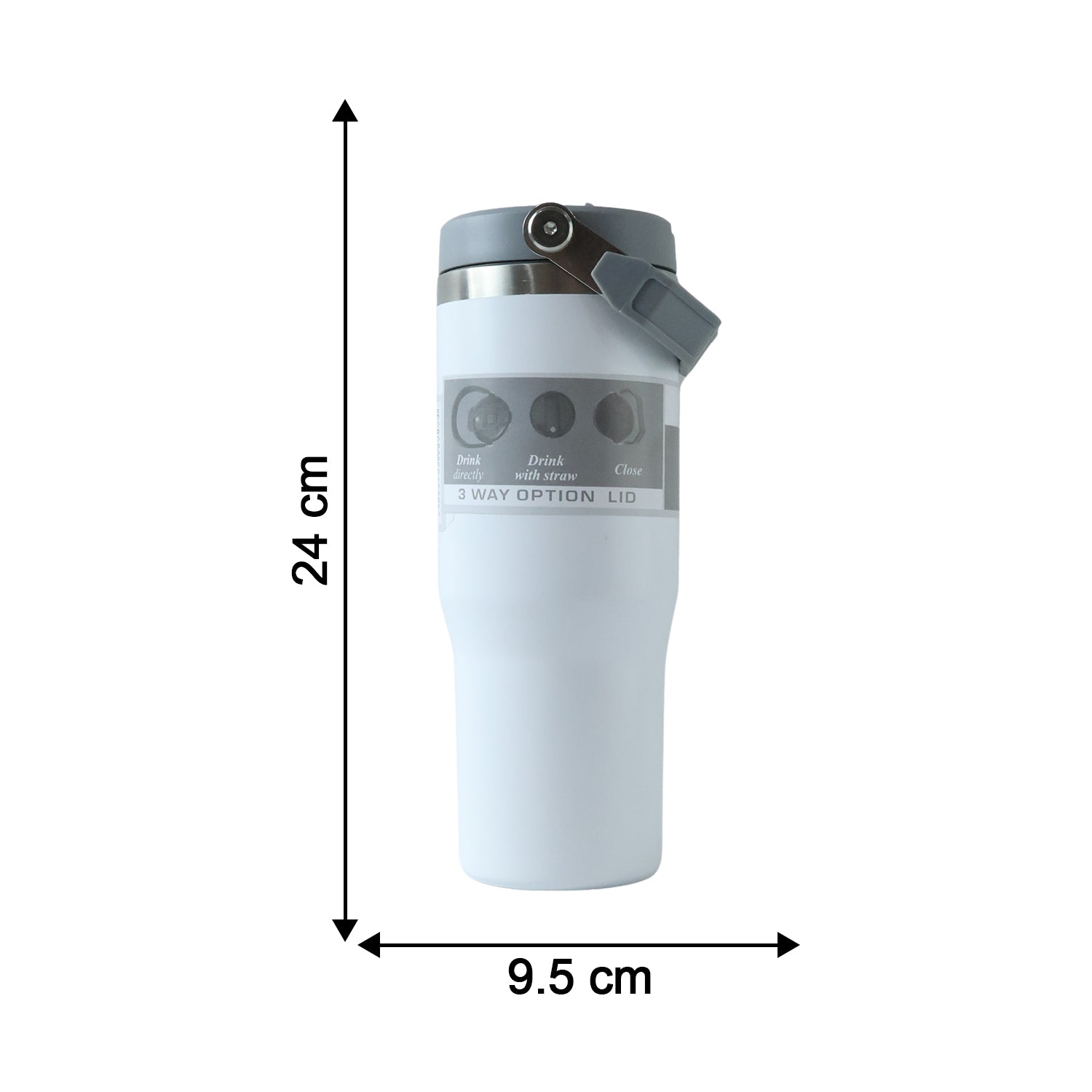 Premium Vacuum Insulated Stainless Steel Tumbler Mug (1 Pc, 890 ML)