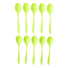 Side view of the fancy plastic spoon