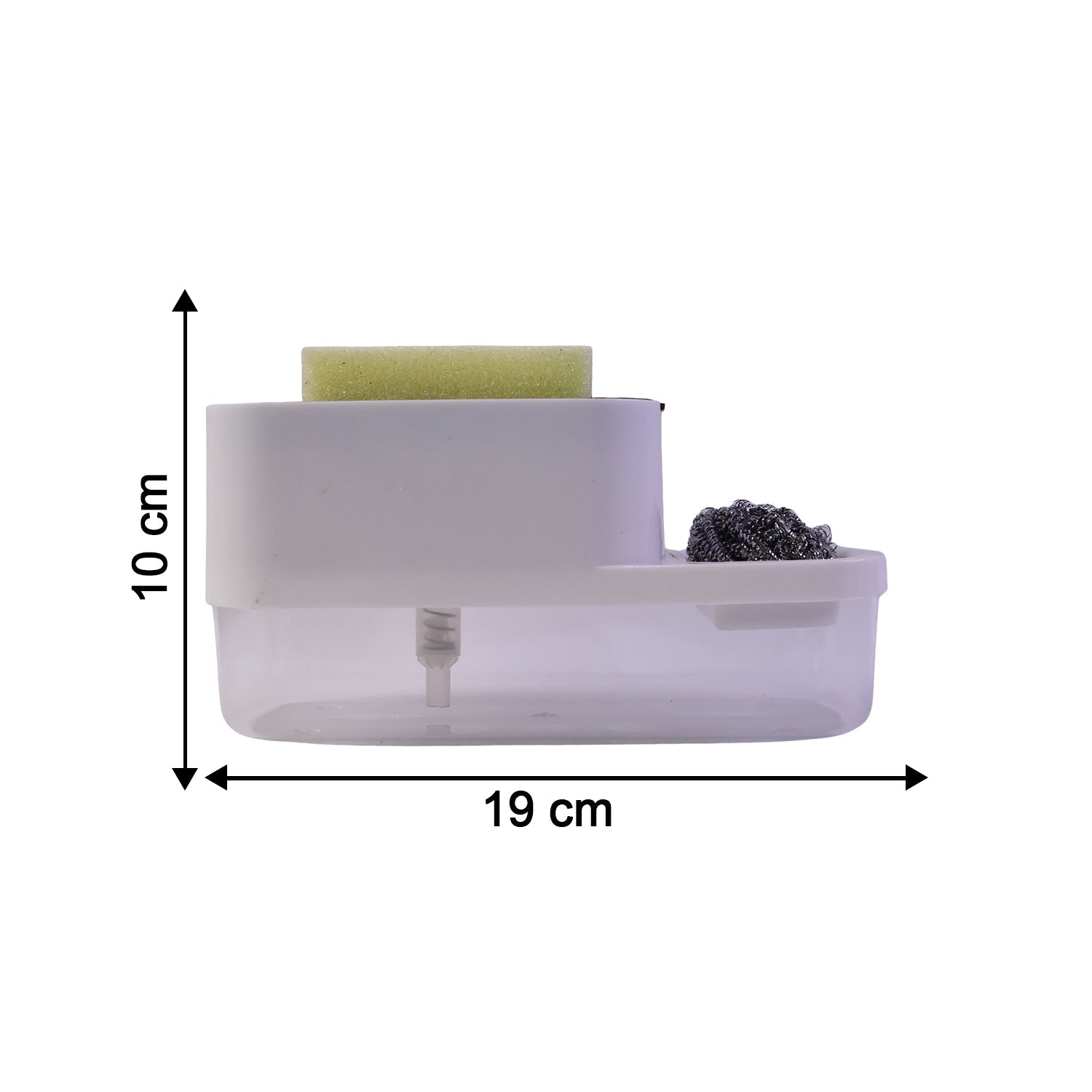 Non-slip base of the 2-in-1 Dish Soap Dispenser & Sponge Holder