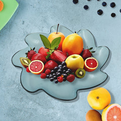 Flower Shape Kids Plastic Plate - for Dinner, Snacks & Party Supplies (1pc)