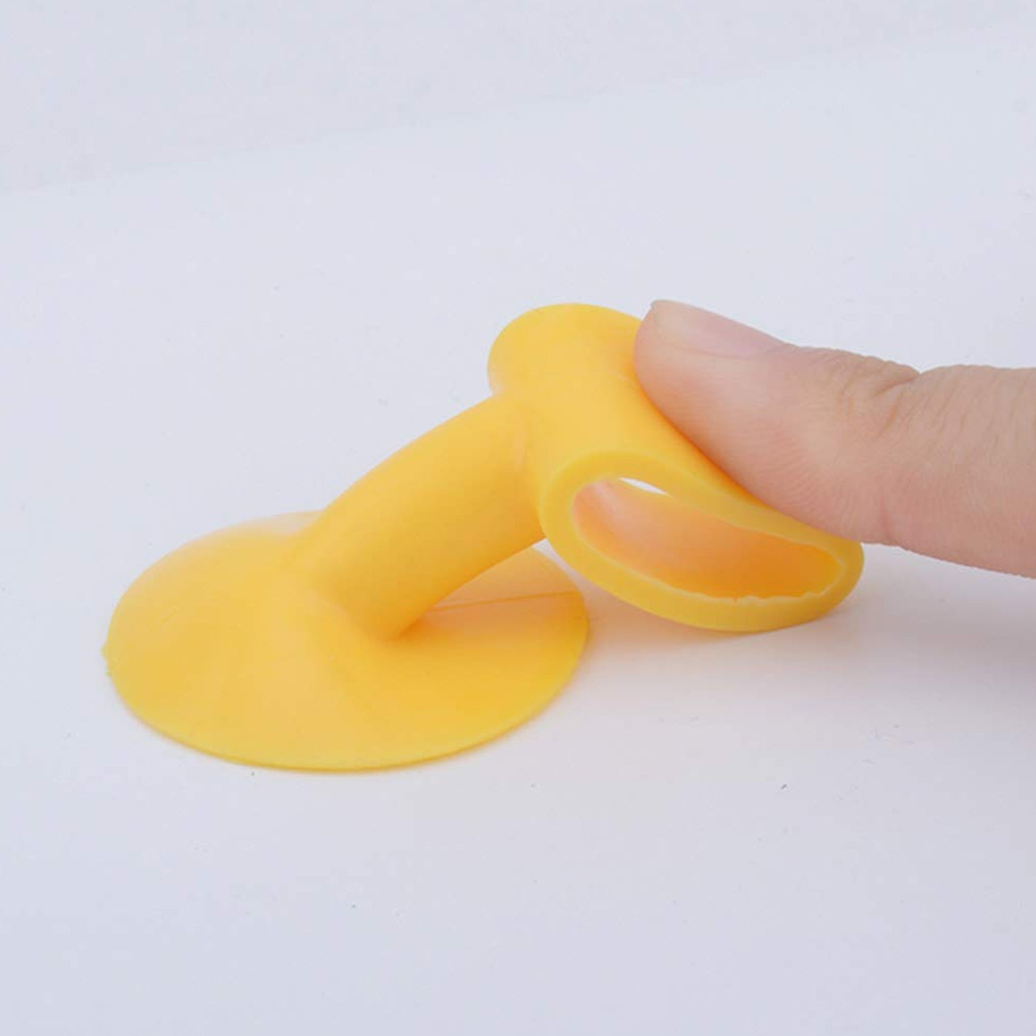 Silicone door stopper's suction side close-up