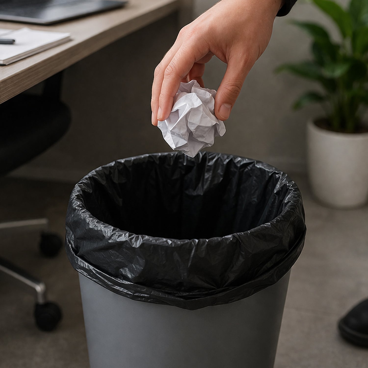 Heavy Duty Garbage Bags Roll (50 Bags, 50x60 Cm)
