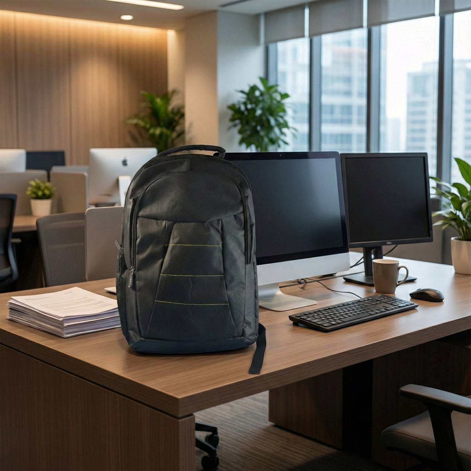 Padded laptop compartment inside lightweight backpack