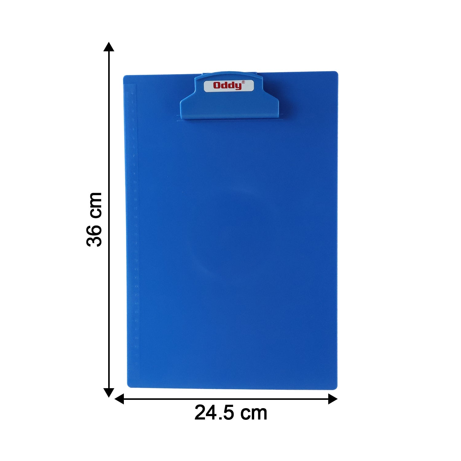 Oddy Plastic Clip Board 1 Pc Blue, A4 Size with Secure Grip