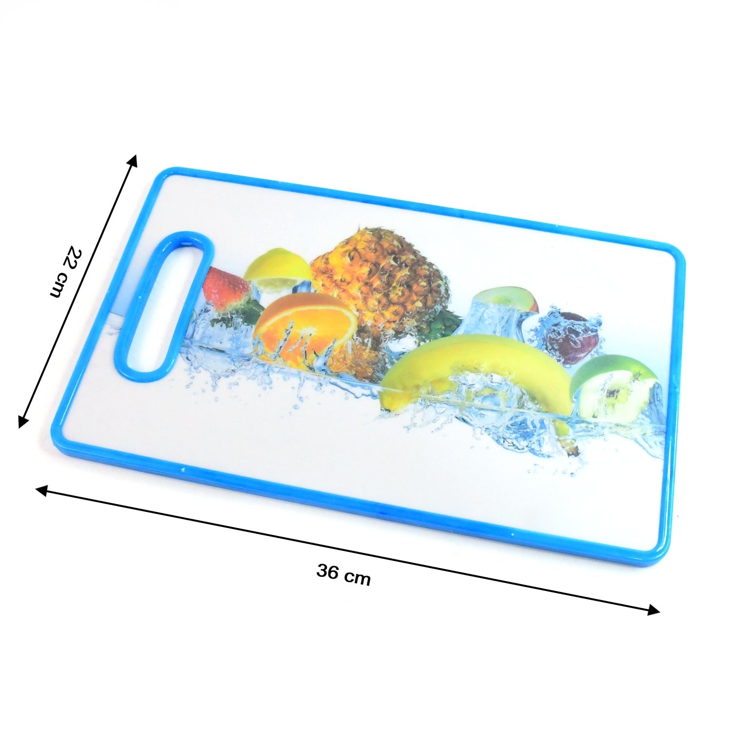 Large Rectangular Fruit Print Cutting Board (36x22cm / 1 Pc)