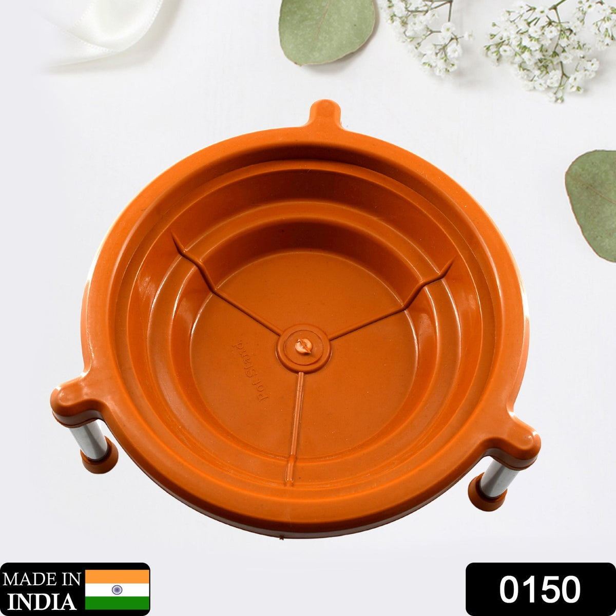 Durable plastic water pot stand for home use