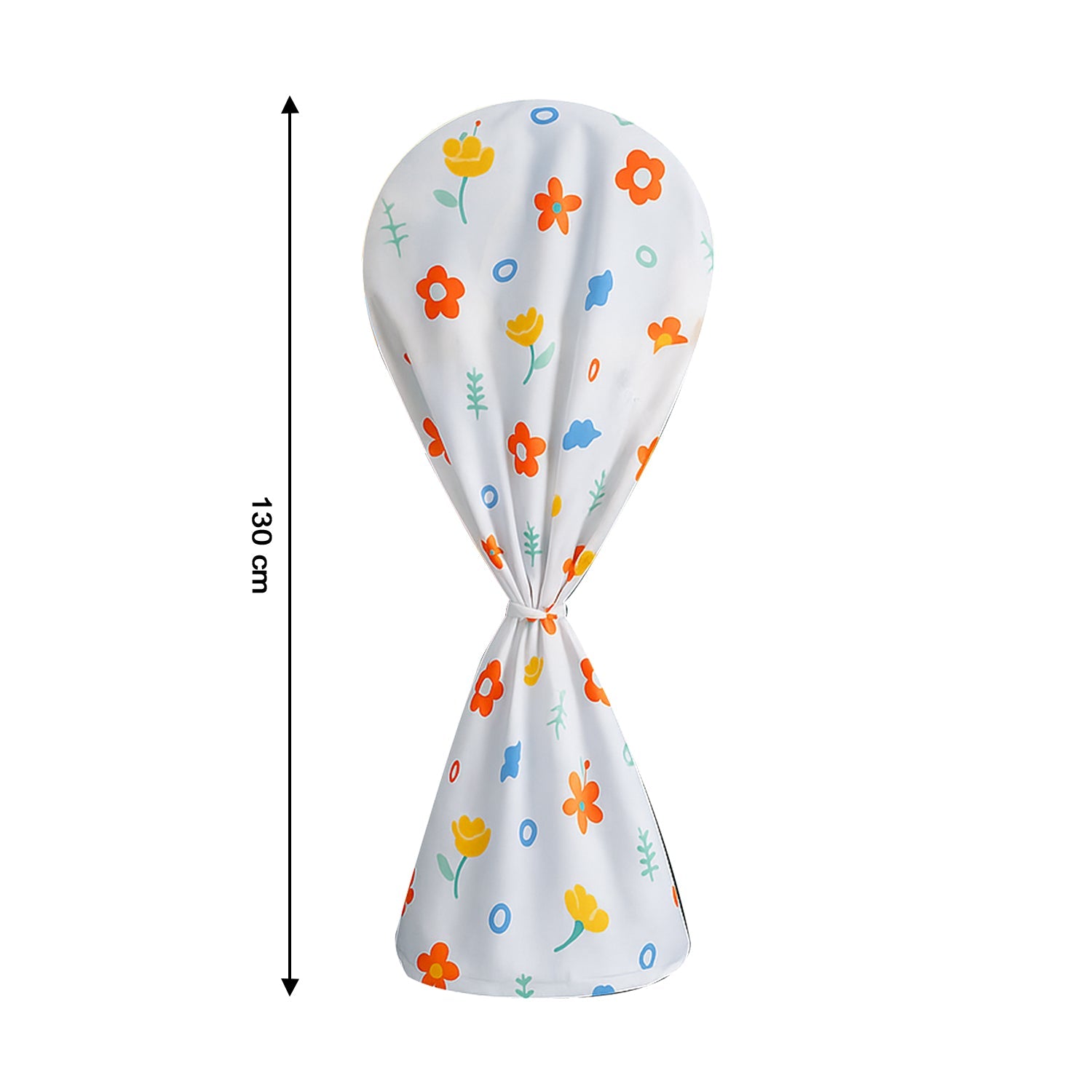 Flower-Printed Fan Cover - 1 Pc, 130x26 Cm