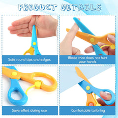 Child-Safe Plastic Safety Scissors for Kids (1 Pc)