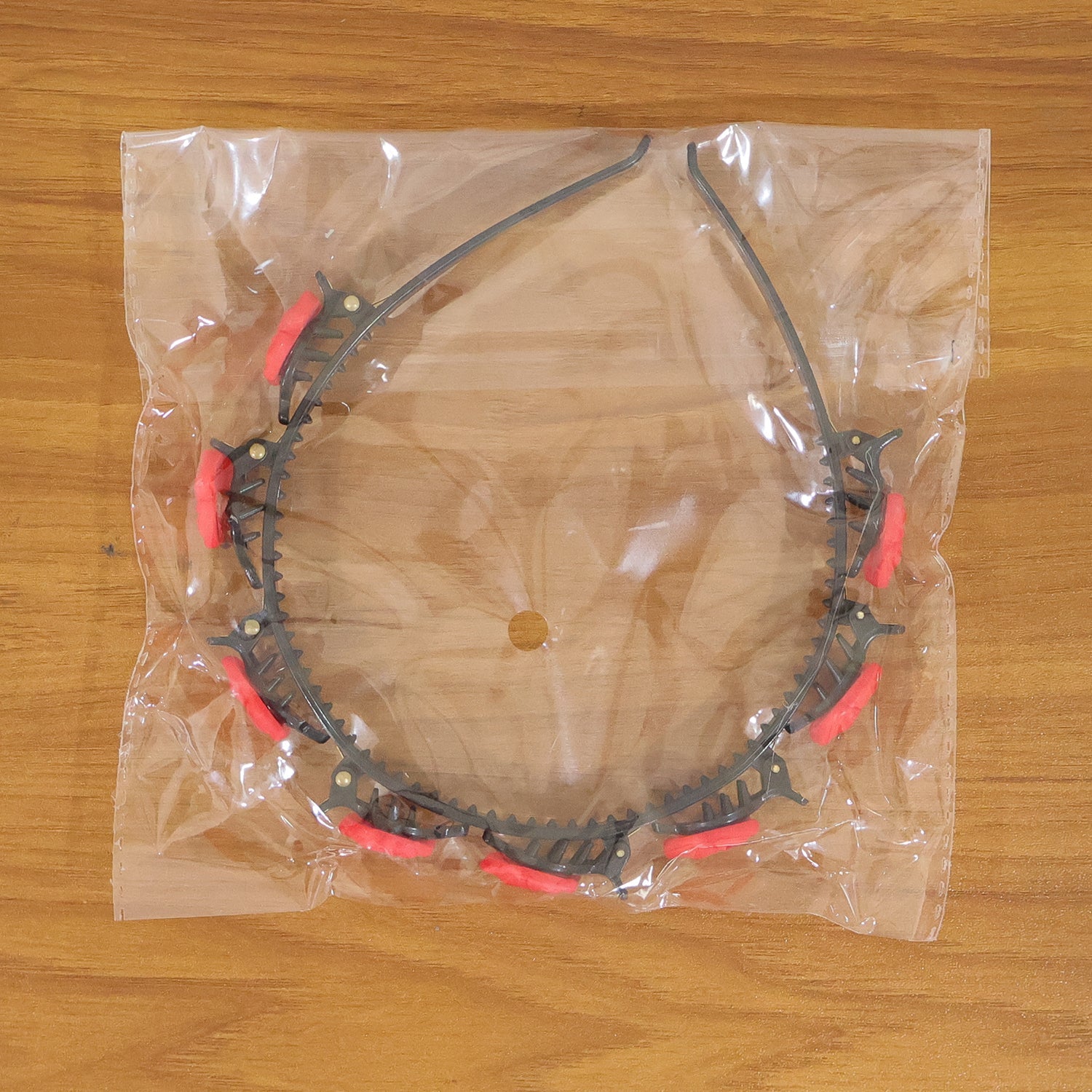 Decorative Floral Headband with Built In Mini Claw Clips Hair Band 1 Pc