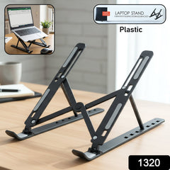 Tablet stand showing multi-angle adjustment