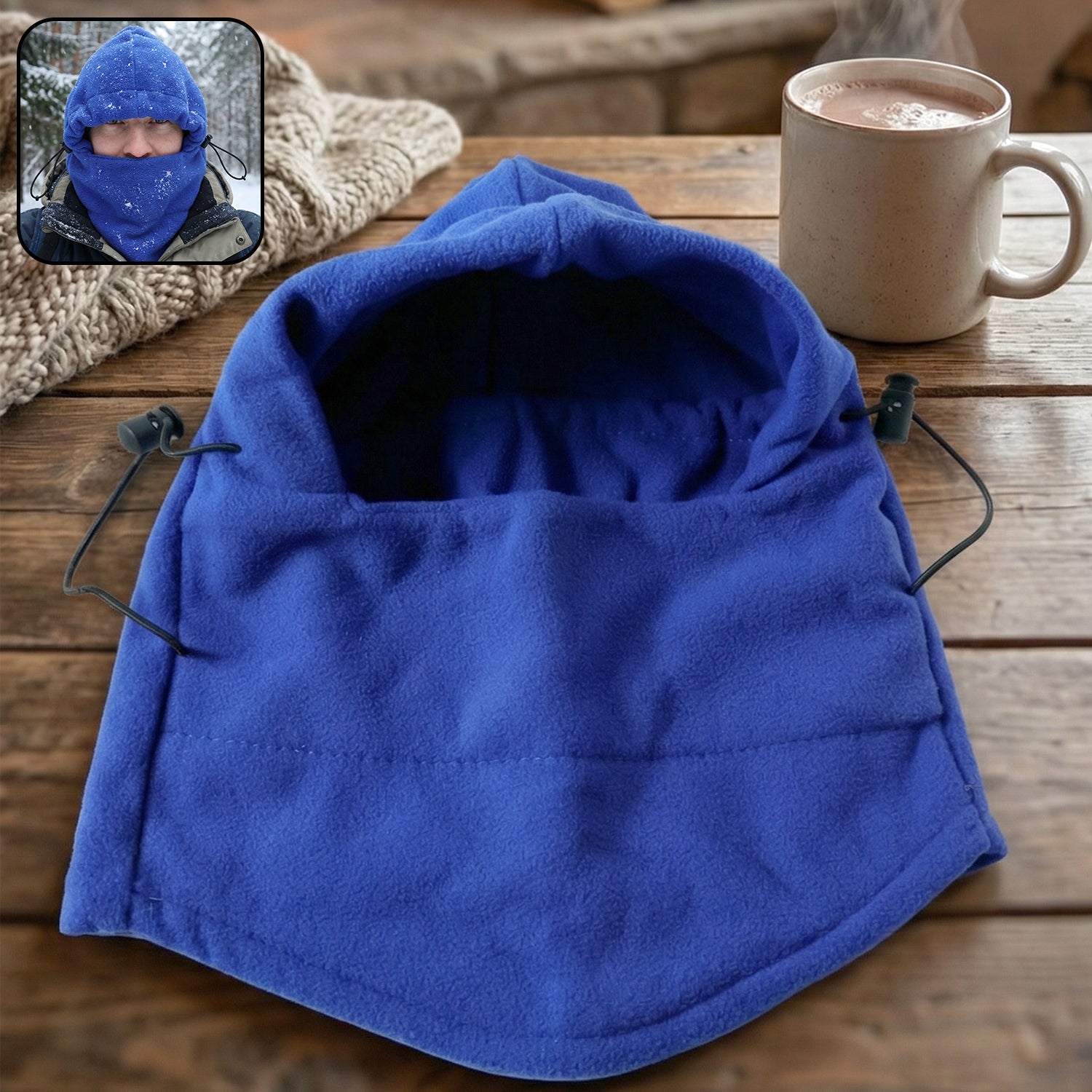 Winter Fleece Face Cover, Winter Cap (1 Pc)