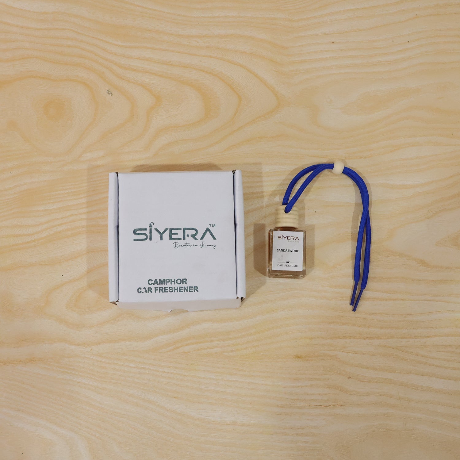 Siyera Sandalwood Car Perfume in daily use, providing continuous freshness in a vehicle.