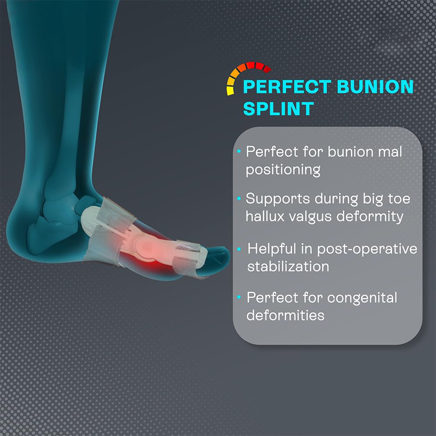 Hallux Valgus Corrector – Adjustable Foot and Toe Alignment Brace for Men & Women