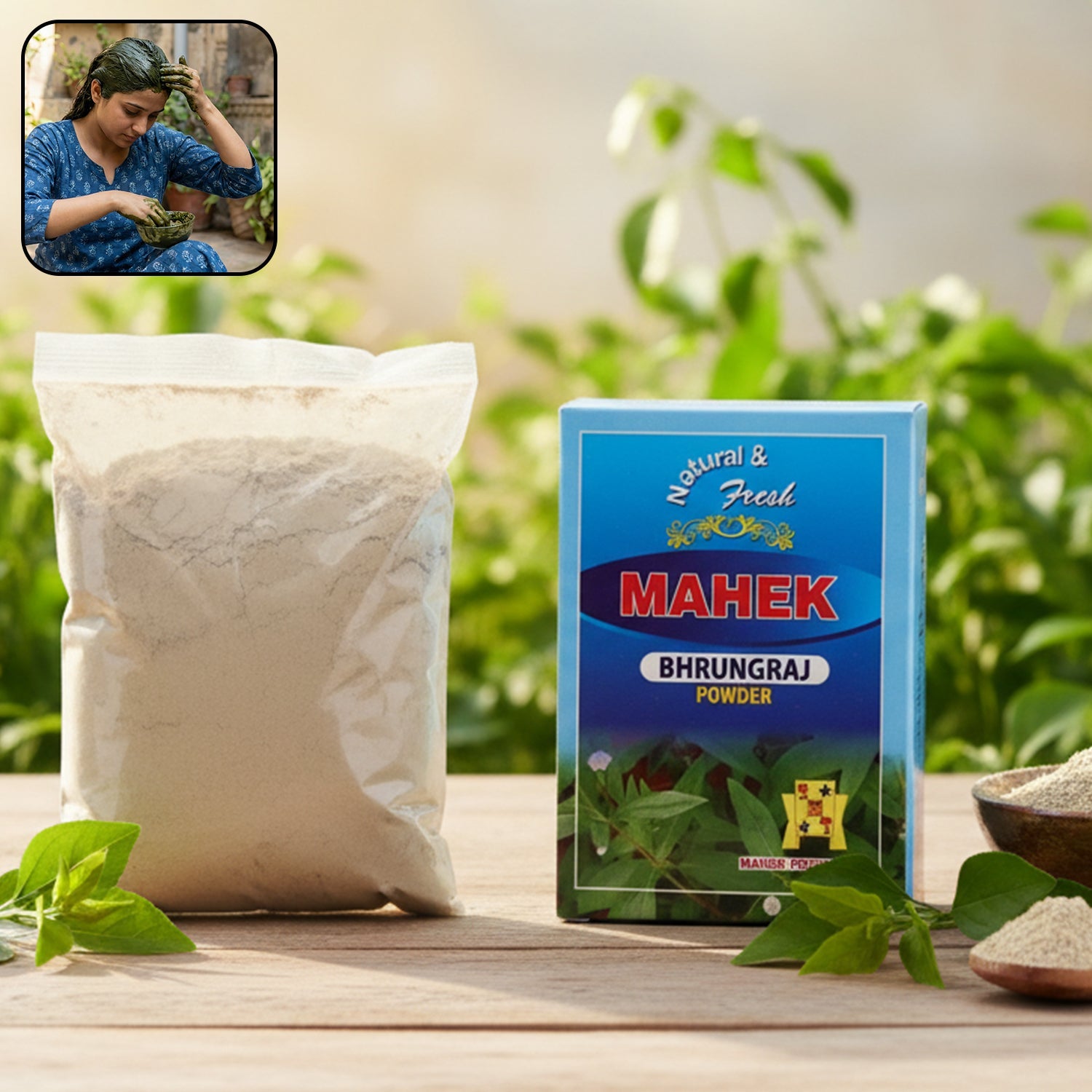 Natural Bhringraj Powder for Traditional Hair Care – 80 gm
