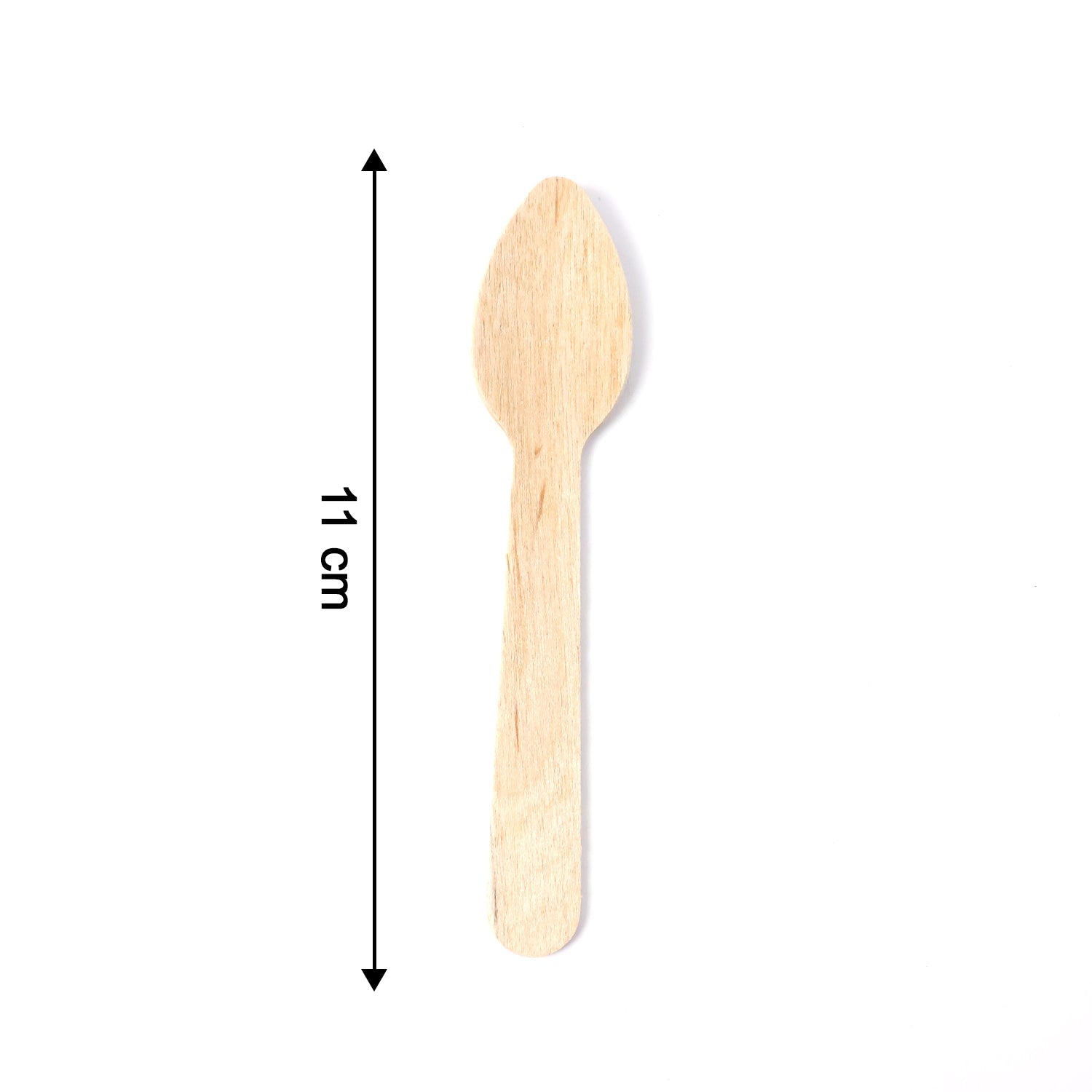 110mm Wooden Tea Spoon – 30 Pcs Pack