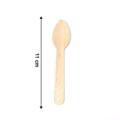 110mm Wooden Tea Spoon – 30 Pcs Pack