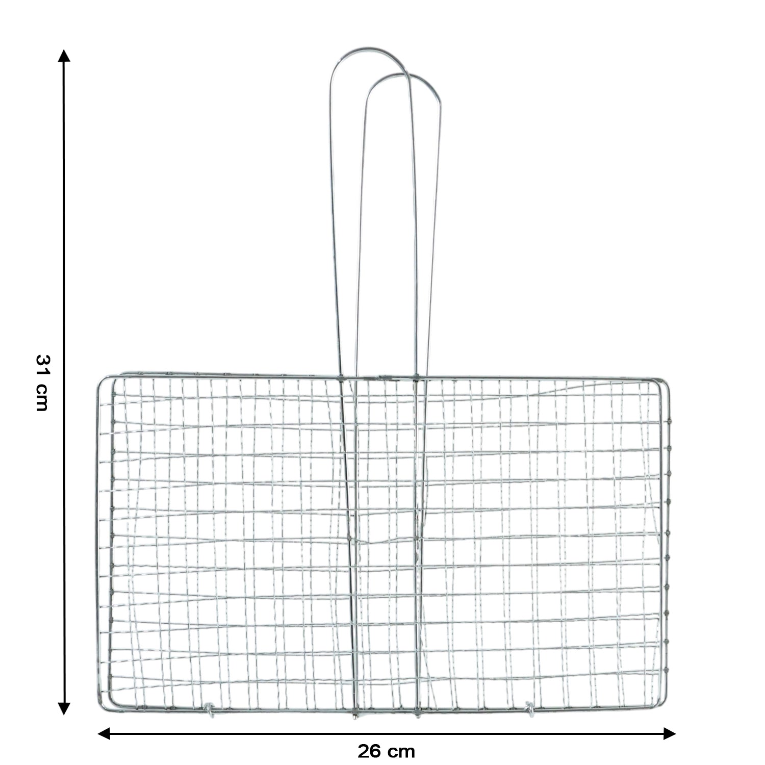 Barbecue grill basket with secure food holding design