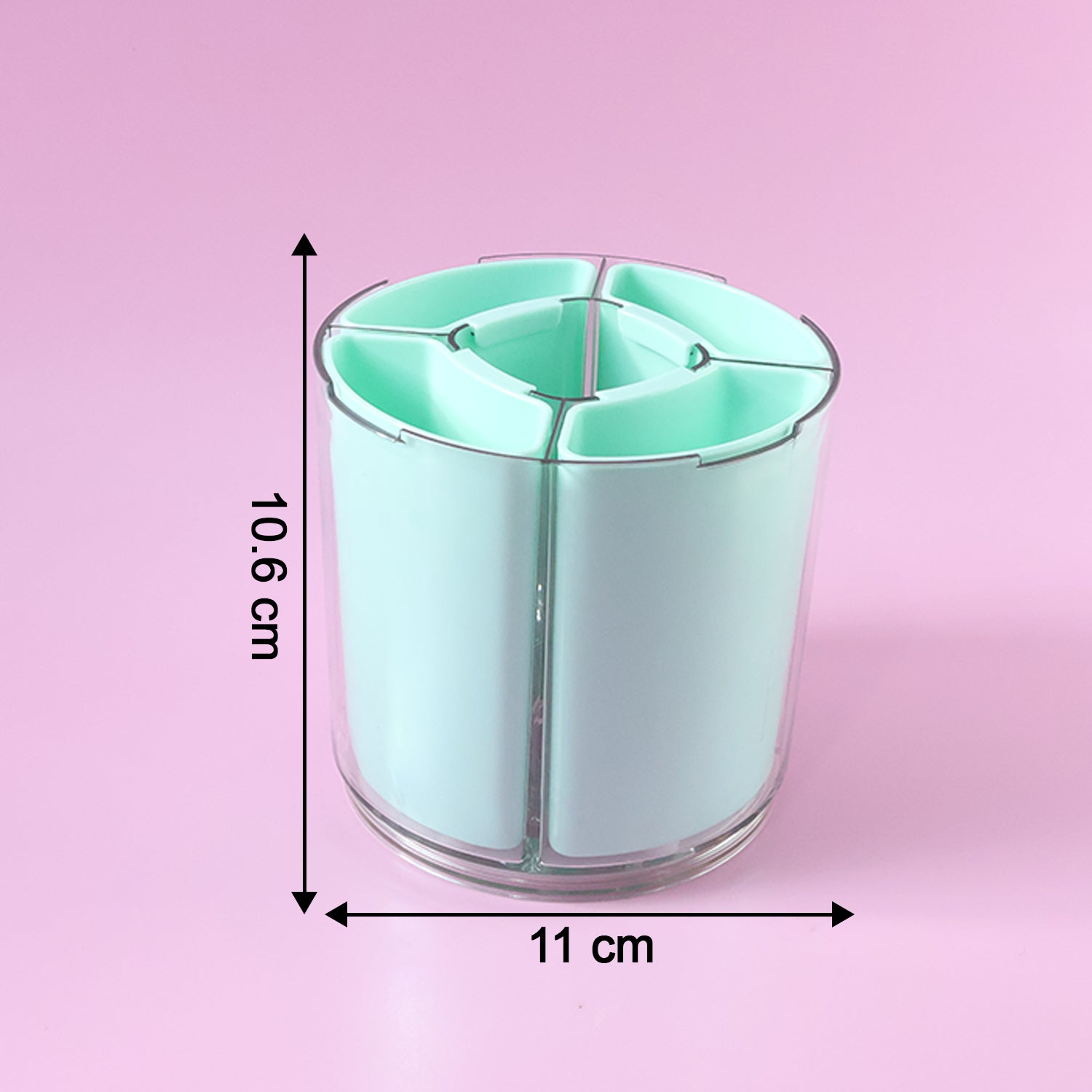 Multipurpose 5 Compartment Rotating Pen Holder (1 Pc)