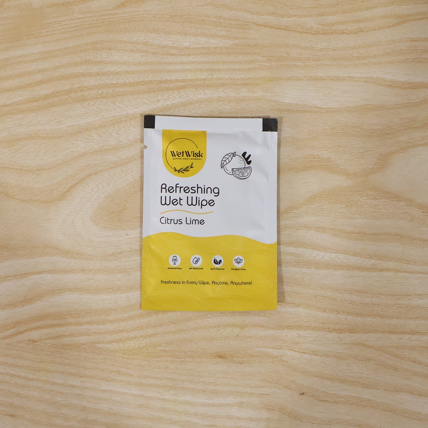 Citrus lime wipe daily hygiene