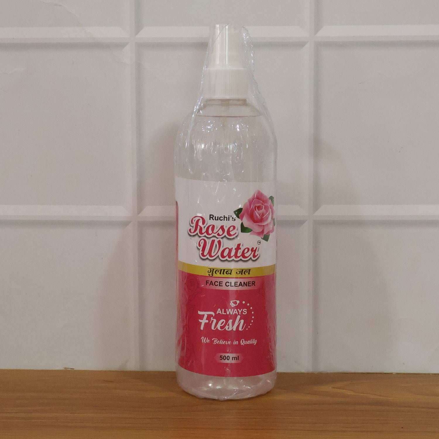 Rose Water Face Cleanser Spray Bottle (1 Pc, 500 ML)