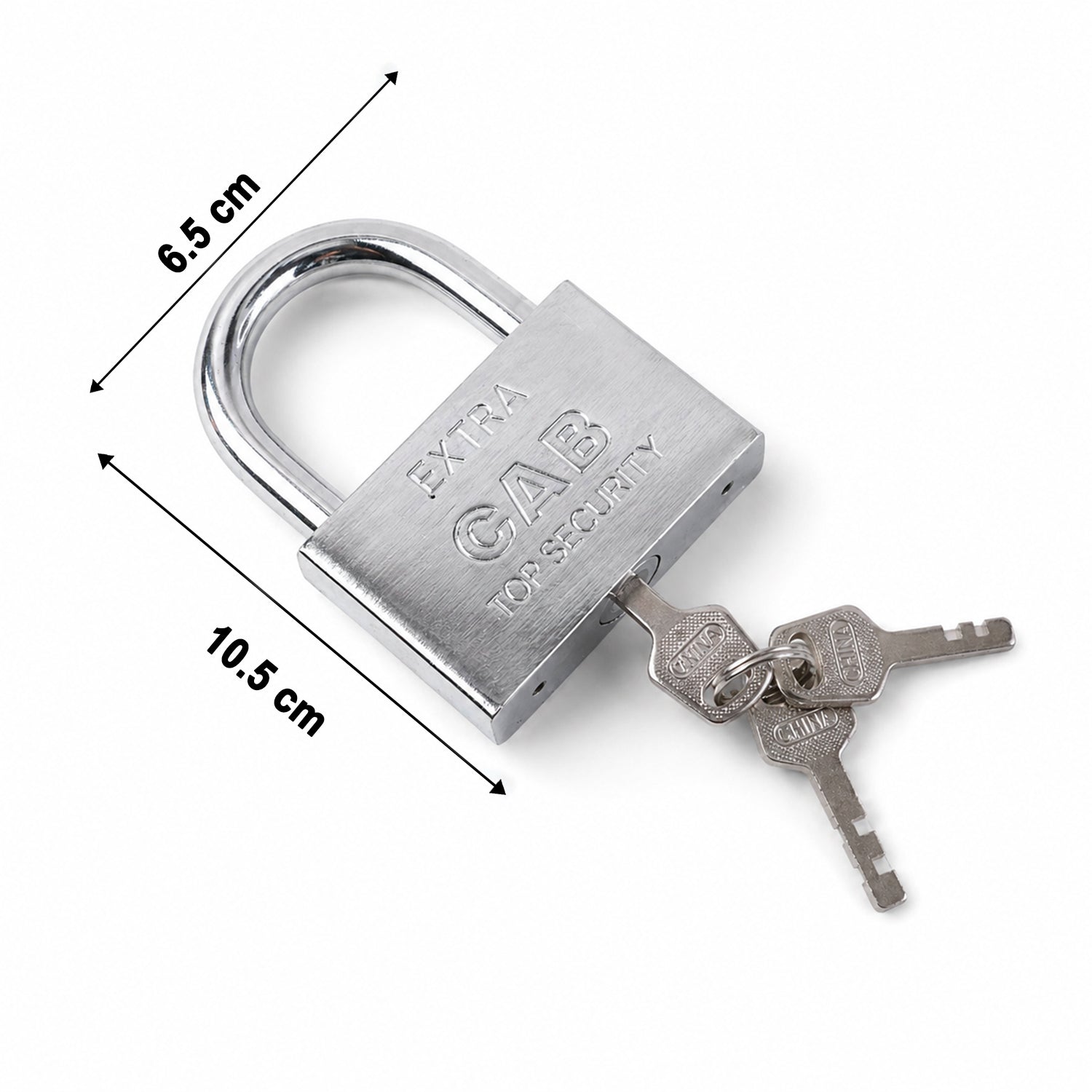Heavy Steel Premium Square Padlock 70mm With 3 Keys