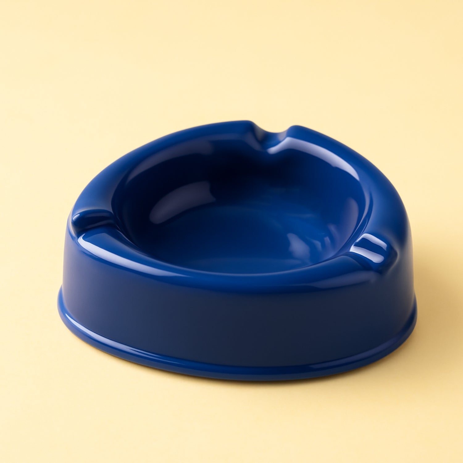 Oblivion Tough Dark Blue Plastic Ashtray durable and heat-resistant