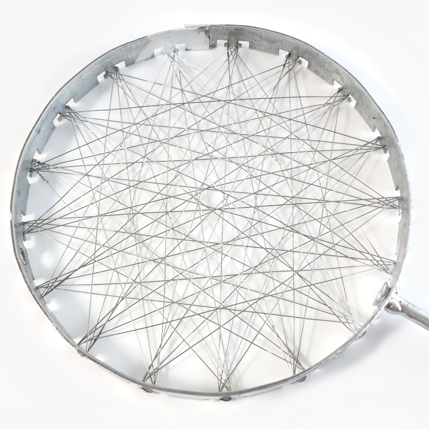 Stainless Steel Wire Skimmer with Wooden Handle (1 Pc)