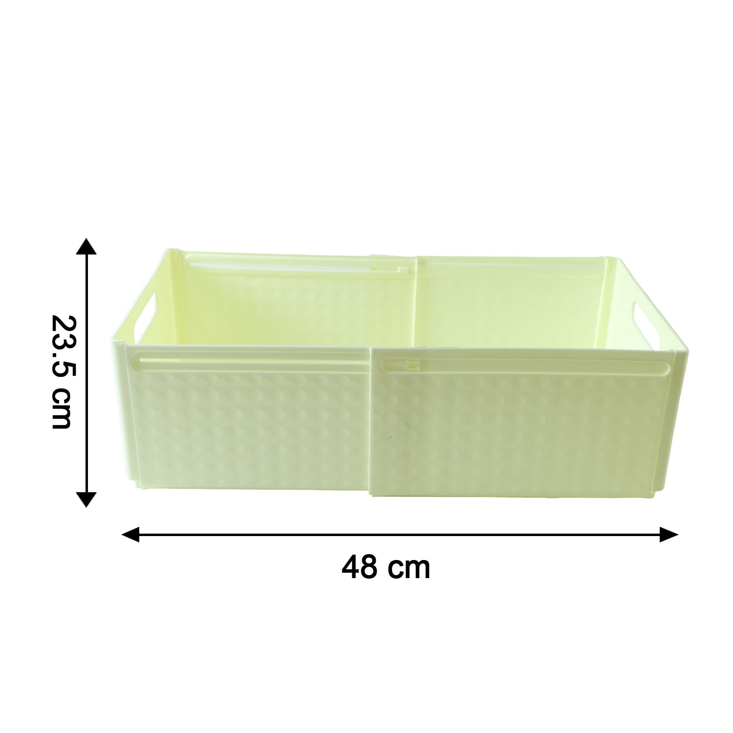 Storage crate size 48 x 23.5 centimetres