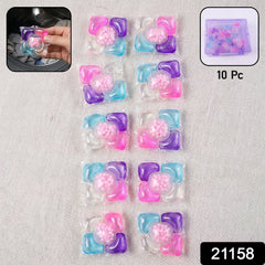 Multicolour Laundry Detergent Pods (10 Piece Pack)